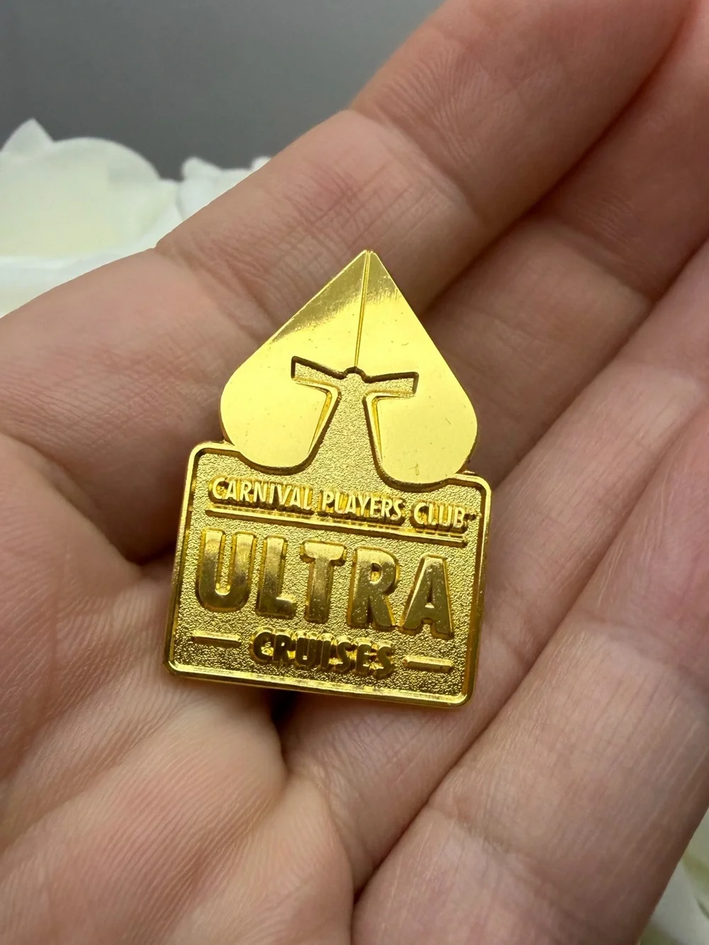 Carnival Players Club ULTRA Cruises Gold Pin